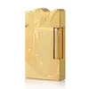 New Gold Sleeping Mermaid Pattern Retro Kerosine Lighter Sigaret Classic Sound Metal Men's Wear UQYN