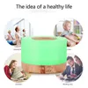 Humidificateurs Smart WiFi 500 ml Aromathérapie Diffuseur d'huile essentielle Humidificateur d'air Connectez-vous avec Alexa et Google Home avec des couleurs LED