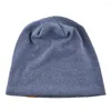 Berets Fashion Bans de mode confortable Coton Polyester tricot-tricot Unisexe Coupages de couleur unie printemps