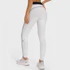 Lu Lu Lemens Novas roupas de Yoga cinto de ombro ajustável sutiã esportivo Cintura elástica exercício Leggings Calças de Yoga Conjunto de fitness de treinamento fino de alta elasticidade VELAFEEL