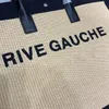 مصمم نسج نسج Rive Gauche Duffle Shopper Bags Luxurys Weekend Straw Canvas Clutch Handbag Cross Body Bags Mens Top Handle Counter Counter Lage Bage