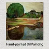Fait à la main moderne abstrait toile Art Aasgaardstrand Edvard Munch peinture Figure de haute qualité