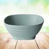 Dinnerware Sets 3 Pcs Holder Plastic Utensils Counter Home Straw Wheat Fiber Bowl Bowls Infant Soup