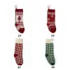 Personnalisé de haute qualité en tricot de Noël Sacs-cadeaux de bas Décorations de Noël en tricot Bas de Noël Grandes chaussettes décoratives FY2932