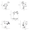 Bakvormen 5 stks Flamingo Vorm Cookie Cutter Set Metalen DIY Kokospalm/Ananas/Opuntia Biscuit Mallen cake Fondant Decoratie