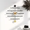 Horloges murales mode créative fer horloge salon étude personnalisé décoratif métal maison décoration