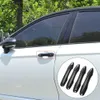 Nouveau 4 pièces ABS fibre de carbone voiture extérieur porte poignée autocollants porte bol poignée couverture garniture autocollants pour Toyota RAV4 Refit 19 2020 2021