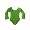 Grote ronde hals lycar Spandex Dancewear Bodysuit Ballet Gymnastiek Turnpakje jumpsuit Unitard Lange Mouw voor mannen vrouwen kids