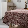 Toalha de mesa estilo americano linho de algodão jantar capa de café banquete móveis de cozinha poeira