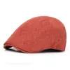 LDSLYJR printemps automne coton couleur unie gavroche casquettes casquette plate hommes et femmes peintre béret chapeaux 10