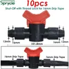 Watering Equipments SPRYCLE 16mm 5/8'' Irrigation Drip Tape Shut-Off Valve Elbow Tee End Plug Thread Lock Connector Garden Pipe Hose