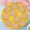 Bakformar 3D Cookie Cutters Formar Set för Halloween Fondantform med Pumpa Spöke Former Kaka Kex Smörgås