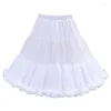 Kjolar petticoats lolita cosplay brud crinoline lady girls underskirt för fest vit svart ballet dance kjol tutu