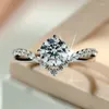 Fedi nuziali CAOSHI Fashion Bright Zirconia Proposal Ring For Female Elegant Bridal Accessories Chic Timeless Jewelry Engagement