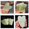 Massage Stones Rocks Natural Jade Gua Sha Skin Care Care Treatm