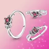 925 Sterling Silver New Fashion damski pierścionek Rose Gloss Ring nadaje się do oryginalnej Pandory, specjalny prezent dla kobiet