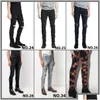 Dżinsy męskie Ripped Miri Mens Designer Knee Skinny Straight Rozmiar 28-40 Modny motocykl Długie dziury Główna ulica Drop Delivery Apparel C Dhthf