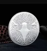 Arts and Crafts American Eagle Bitcoin 3D reliëf metalen herdenkingsmedaille, productie van virtuele badges en andere emblemen