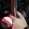 New 38cm Universal Car Steering Wheel Cover Anti-slip Silicone Steering Boost Cover Carbon Fiber ABS Interior Decoration Accessories