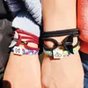 Pulseras con abalorios multicapa milan-rope vikingo-pulsera con cola de ballena para hombres pulsera joyería cadena de playa