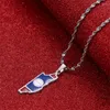 Colliers pendentif Belize Carte Drapeau Collier Charm Belize's Jewelry