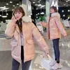 Women's Trench Coats Winter Fashion Sequins Parkas Women Large Fur Collar Jacket Coat Snow Wear Cotton Padded Clothing For Girls Outerwear