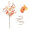 Decorative Flowers 6 Sticks Nordic Style Eucalyptus Home Decoration Artificial Dried Single Stem Green Plant Flower Arrangement Accessories