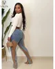 Womens Jeans VAZN Luxury Designer Highend Patchwork Lace Young Sexy sweet Hole Style Women High Waist Long Pencil Pants 230707