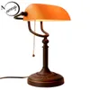 Other Home Garden Retro vintage E27 220V lampada da tavolo a led colore ambra paralume in vetro smerigliato soggiorno camera da letto comodino studio el scrivania 230707