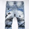 Hommes Jeans Hip Hop Jeunesse Rue Hommes Marque De Mode Slim Stretch Mâle Denim Pantalon 2023 Casual Biker Sexy Hommes Pantalon Bleu 230707