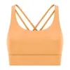 Naked Feel Workout Gym Sport Bras Top L141 Women Mid Support Shockproof Push Up Yoga Athletic Fitness Bra Crop Top