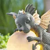 Altri articoli per feste per eventi 3D Piccola forma di dinosauro Scultura del sonno Lampade da tavolo in resina Decor Luci notturne Dragon Model Garden Decorazione cortile esterno 230707