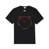 Tshirts Tiger Heads Men Streetwear Mens Tees 여름 패턴 자수 편지 힙합 스타일 티셔츠 아시아 크기 S-2XL