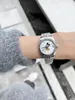 Relógio feminino de 31mm de aço inoxidável de aço inoxidável