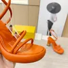 Designer Sandals famous women designers shoes Fashion Ankle Strap buckle 9cm Chunky Heel Genuine Leather Casual platform high heeled sandal 35-42 with box