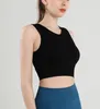 Débardeurs pour femmes Soutien-gorge de sport Coupe intégrée Soutien moyen Running Fitness Gilet Rassemblement Respirant Mesh Yoga Crop Top Femmes Débardeurs