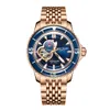 Reef Tiger/RT Luxe Duikhorloge Voor Mannen Automatische Rose Gouden Armband Horloges Lichtgevende Horloge Waterdicht Relogio Masculino RGA3039