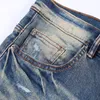 2023 Designer Mens Jeans # 1 Pantalons Ripped High Designer jeans jeans pour hommes pantalons brodés mode trou pantalon top vente pantalon à glissière am ~ ss32