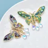 Broches Wulibaby gouttes d'eau gland papillon pour femmes unisexe 2 couleurs émail insectes beauté fête bureau broche broches cadeaux