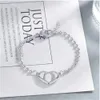 New high-quality designer charm bracelet Silver G Accessory bracelet Men's and women's bracelets Hip hop bracelet Valentine's Day gift G3336