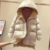 Pantalon en manteau d'hiver femme à capuche veste rembourrée chaude veste parka