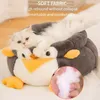 Peluche simpatico pinguino a forma di anatra gatto nido quattro stagioni universale staccabile e lavabile gatto materassino letto per animali domestici per gatti al coperto