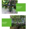Equipamentos de rega 10m 9/12 Mangueira Sistema de irrigação por spray automático Kits de névoa de jardim com bico ajustável #26301-9