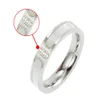 Fabrikanten directe levering Koreaanse versie van shell ingelegd Hao steen drie diamanten ring moeder shell 18K rose goud titanium stalen kleur ring vrouwelijke G3340