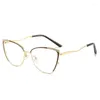 Sunglasses Anti Blue Light Cat Eye Eyeglasses Frames For Ladies Blocking Ray Computer Glasses Women Eyewear Clear Spectacles