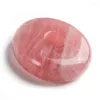 Colares com Pingente Madagascar Genuíno Rosa Quartzo Natural Para Fazer Jóias Colar Forma Redonda Cristal 53 53mm