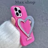 Designerskie silikonowe etui na telefon Girl Candy Love Stand iPhone 14 13 12 Pro 11 14 Miękkie etui chroniące przed upadkiem