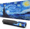 Starry Night Extended Gaming Mouse Pad Antislip Waterbestendige rubberen basis Computertoetsenbord Muismat Bureaubeschermer voor werk