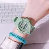 Relojes de pulsera, reloj Digital LED de moda para mujer, reloj deportivo informal electrónico para mujer, pulsera de silicona de lujo, reloj de pulsera, correa de regalo