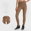 L378 pantalons serrés côtelés sans T-Suture pantalons de Yoga Nude Sense Leggings femmes pantalons doux course pantalons de survêtement taille haute pantalon